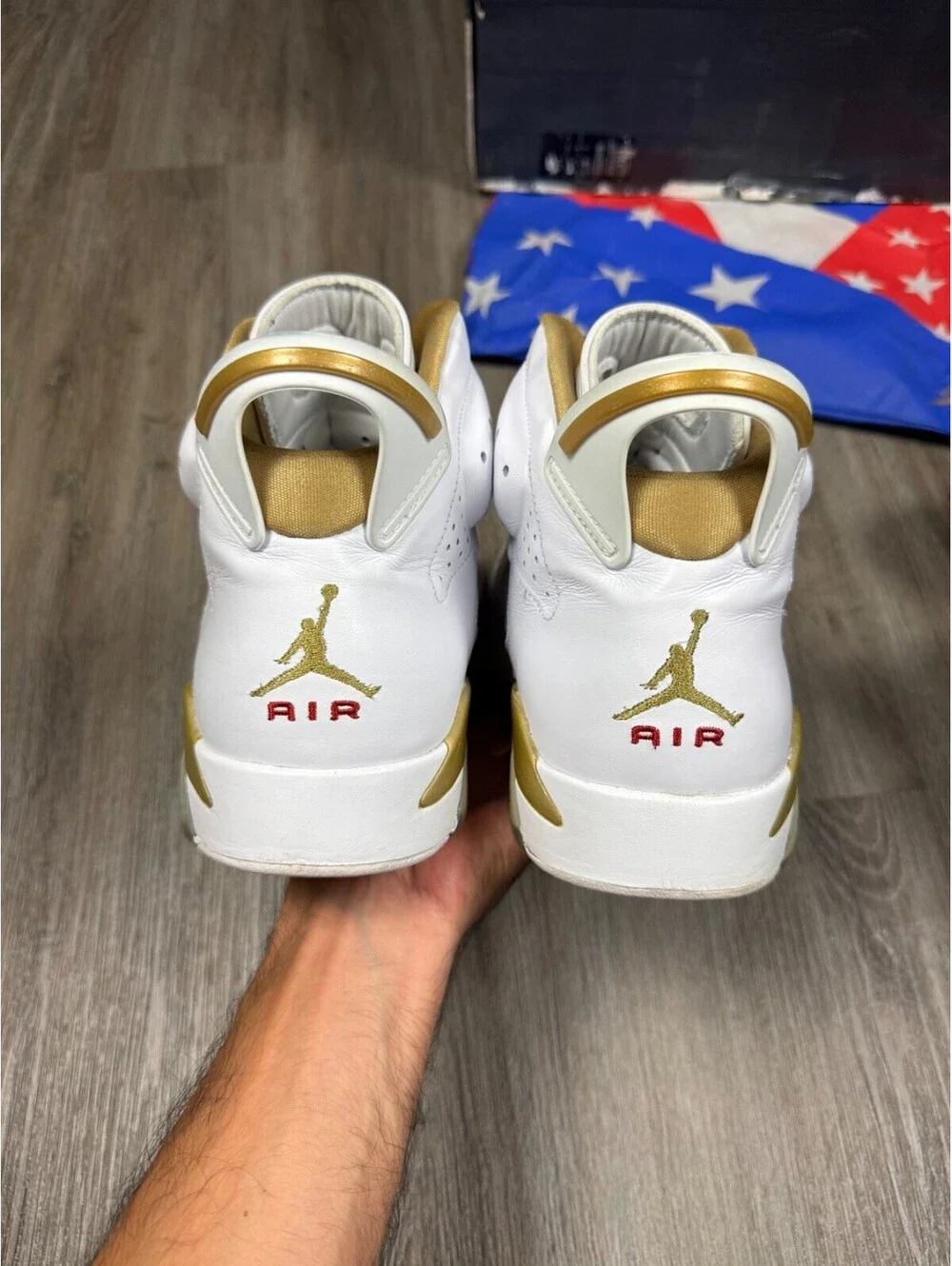 Size 13 - Air Jordan 7/6 Retro Golden Moments Pack